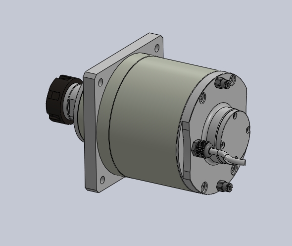 ES339-ER40木工高精雕铣系列手动换刀电主轴[ES339-24-9.6KW-TMP-ER40]
